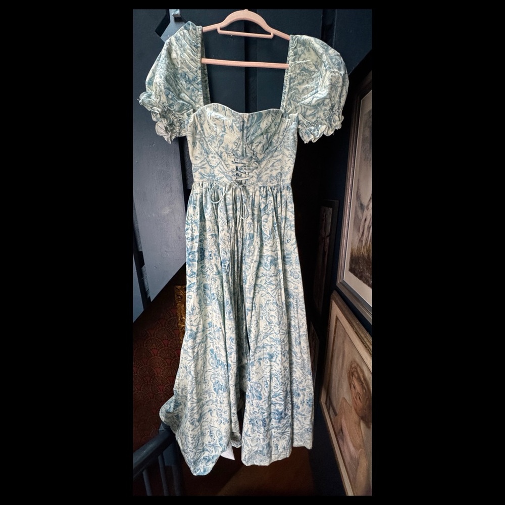 Selkie The Renaissance Gown, blue toile Large
